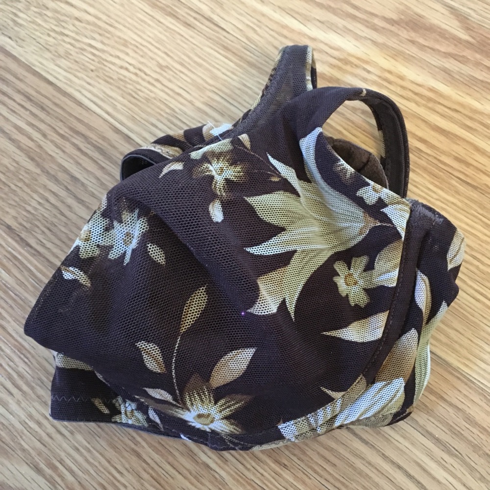 Victoria’s Secret Brown Floral Printed‎ Mesh Balconette Demi Bra 34B - Picture 7 of 7